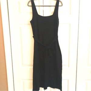 GAP Women’s Black A-Line Midi Tank Dress, Size L Tall